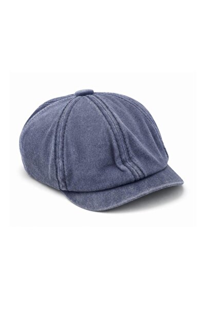 PERLOTUS Men's British Cap Hat 8 Pieces Washed Cotton Fabric with Elastic Bac...