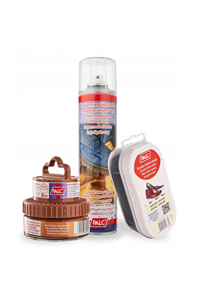 Palc Set de ingrijire a incaltamintei, varf, maro deschis, pasta crema 2 in 1...