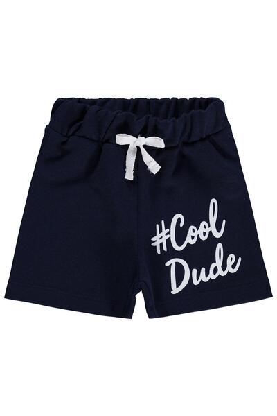 Civil Boys Tough Kid Printed Capri for Ages 2-5 - Navy Blue
