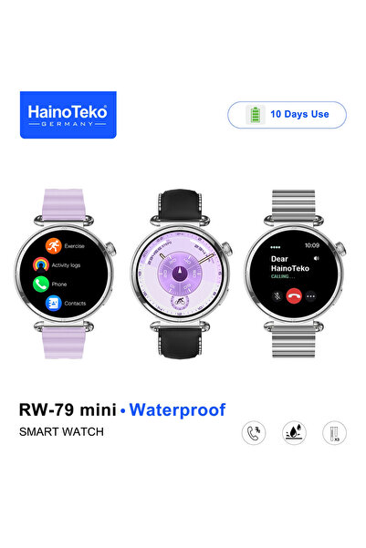 HAINOTEKO RW-79 Mini Waterproof Smart Watch with AMOLED Display Bluetooth Cal...