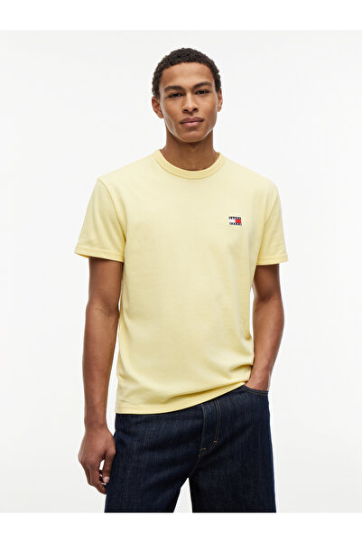 Tommy Jeans Yellow Men T-Shirt