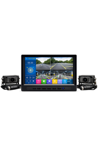 Navigold 4 Kameralı Araç Kayıt Sistemi 7" HD Monitör DVR Kayıt Özellikli Geri Görüş Kamera Seti