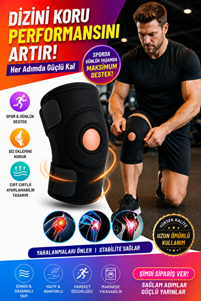 TUMKE Medical Diz Korsesi Patella Menisküs Destekli Çapraz Bağ Ağrısı İçin Ayarlanabilir Sporcu Dizlik
