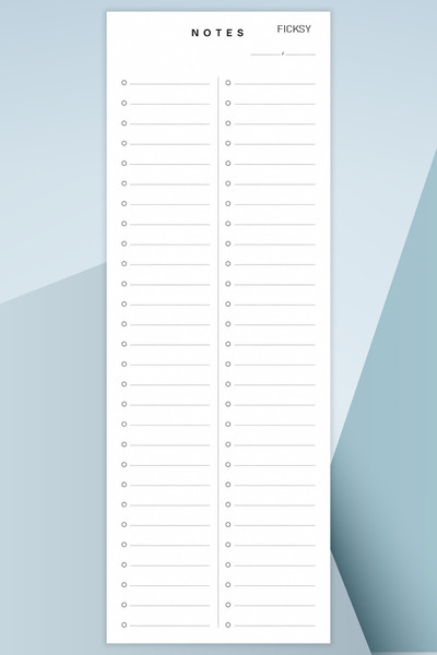 Ficksy To-Do List - 50 Sheets - 10.5*29.7 cm - to Do List - Checklist - Check...