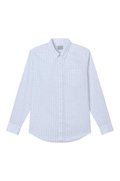 Giordano Men's Wrinkle Free Oxford Long Sleeve Shirt