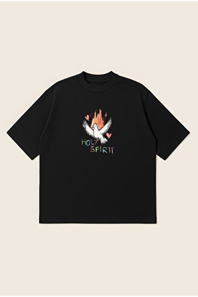 Moon Dancer Μπλουζάκι Holy Spirit Oversize Boxy Cut Unisex 100% Βαμβακερό με ...