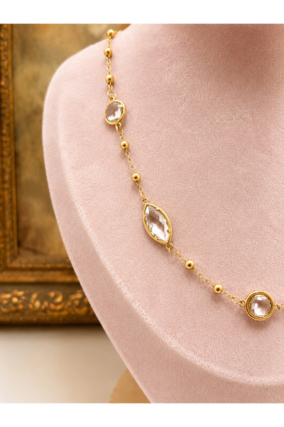 Gizemindünyası Crystal Stone Dorika Necklace