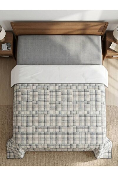 ŞENER HOME Model în carouri Madras imprimat 200x240 cm. Pat dublu (BATTAL) Pa...