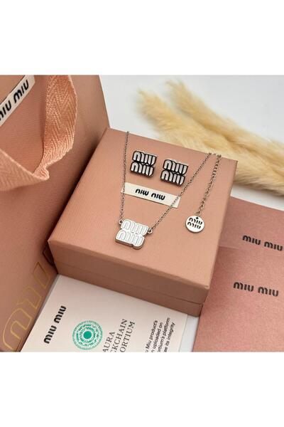 Generic Elegant Silver Plated Jewelry Set with Pendant and Earrings