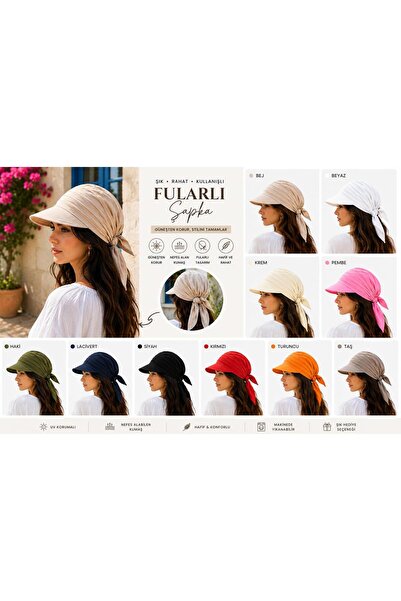 Wearflawless قبعة باندانا نسائية برباط على شكل حرف S، قبعة صيفية واقية من الش...