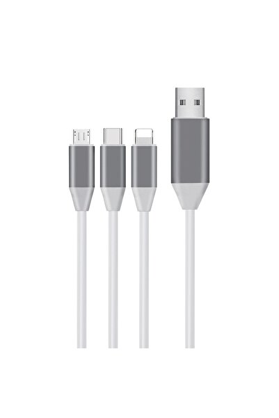 Z Store Καλώδιο Φόρτισης 3 σε 1 με LED Τύπου C 1,5μ i-JMB