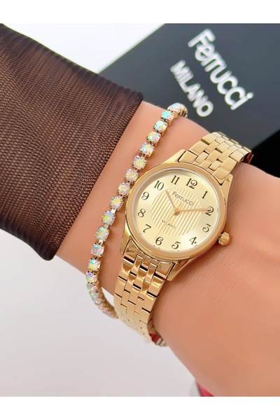 Ferrucci Steel Strap Numerical Model 2 Year Warranty 3 Atm Waterproof Women's...
