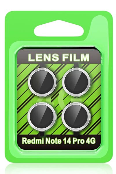 Redmi Note 14 Pro 4G Raze Metal Kamera Lens - Gümüş