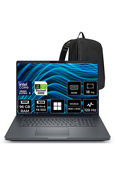 Dell Pro Max 18 Plus Core Ultra 9 285HX RTX Pro 3000 Blackwell 12GB 96GB RAM ...