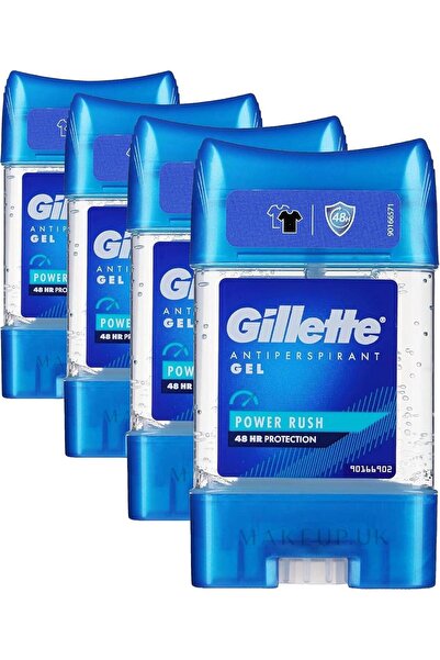 Gillette Antiperspirant Stick Deodorant Clear Jel Power Rush 70 Ml - 4 adet