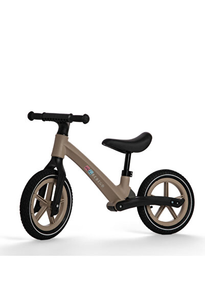bebego Bicicletă fără pedale Aero cu roți gonflabile, gri-bej