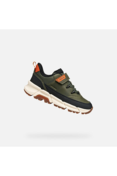 Geox Tenisi kaki pentru băieți Flexyper Plus
