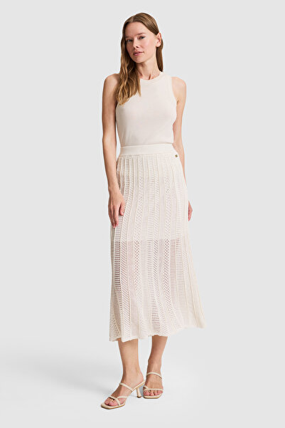 U.S. Polo Assn. Women's Cream Knitwear Skirt 50321870-Vr256