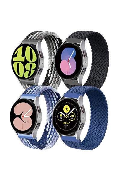MIULEE Bratara Smartwatch, Solo Loop Impletit, Nylon Elastic, Compatibil Sams...