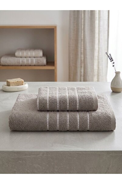%100 Pamuklu Havlu Seti 90x150 Banyo Havlusu ve 50x90 Baş Havlusu