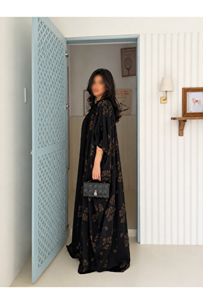 outline Summer Flowy Double Face Abaya