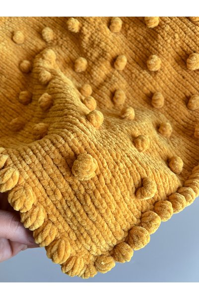 FLY LIFE Hand Knitted Velvet Baby Blanket