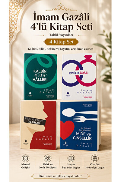Tahlil Yayınları İmam Gazali 4’lü Kitap Seti - Kalbin Acayip Halleri, Evlilik...