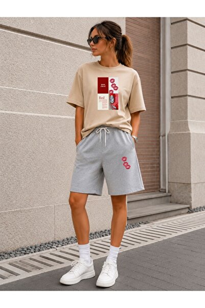 orwen life est. 2022 Women's Oversize Printed T-Shirt Shorts Set – Comfortabl...