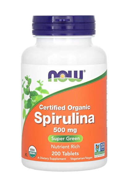 Now Supplements, Organic Spirulina 500 mg with Vitamin, Minerals and GLA (Gam...