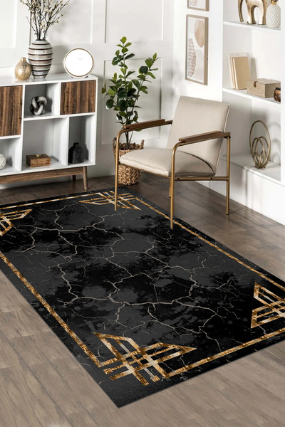 Halise Home Kaymaz Taban Yıkanabilir Kalın Dokulu Halı & Yolluk & Mutfak Halısı