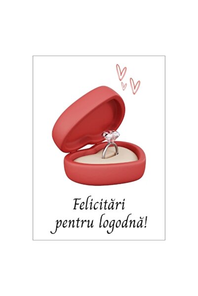 OEM Felicitare 13x18 cm cu plic - Logodnă