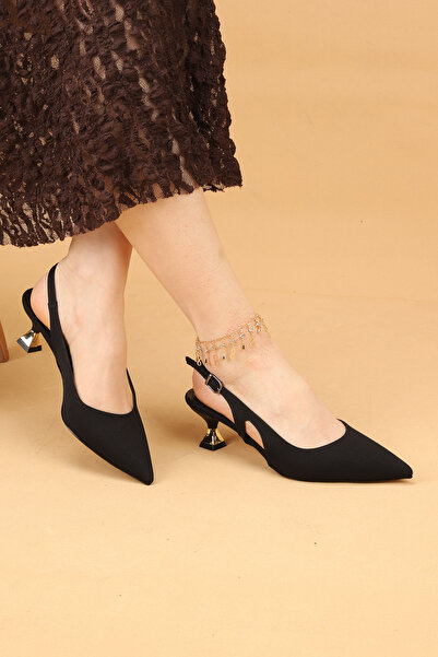 Nilsa Shoes Women's Short Heeled Evening Dress Shoes High Heels