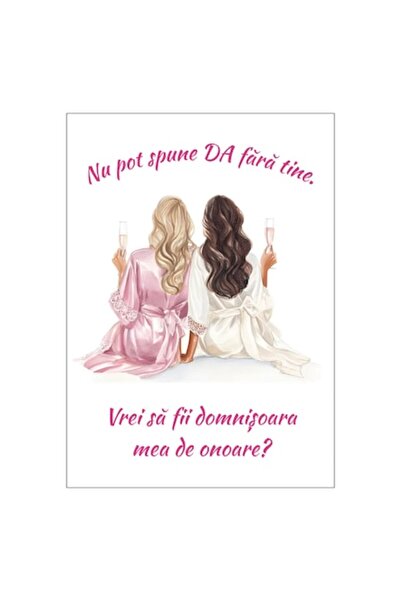 OEM Felicitare 13x18 cm cu plic - Cerere Domnișoară de Onoare