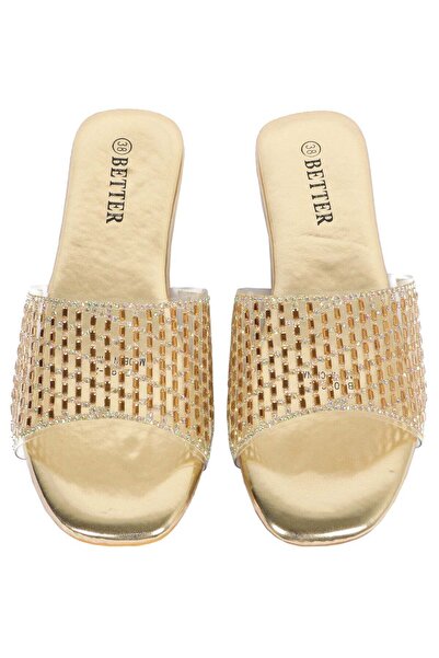 Better Ladies Flat Sandal Gold