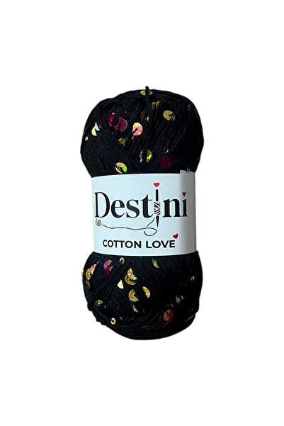 destini Cotton Love Shine Sequin Yarn Summer Beanie Bag Dress Hand Knitting Y...