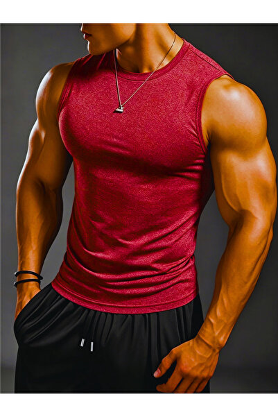 RUTBİL SPORTS Sıfır Kol Fitness Body GYM Body Sporcu Uzun Sıfır Fitness Body