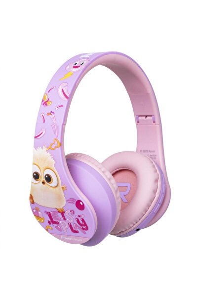 PowerLocus Căști wireless pentru copii P2 Angry Birds Roz
