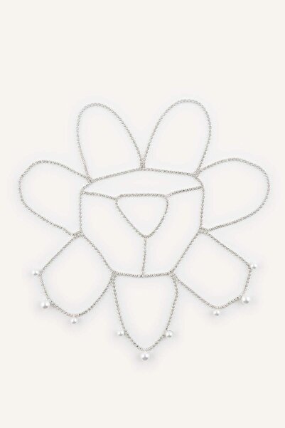 DeFacto Women's Shiny Stone Silver Color Hair Accessory H7712Axns