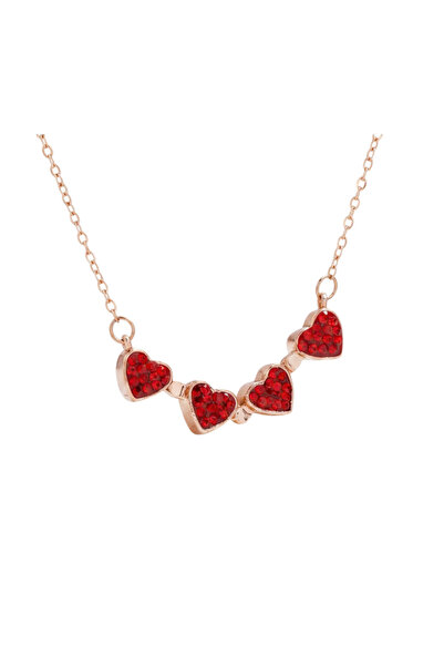 Black Season Lucky Heart-Shaped Clover Garland - Length 20 to 50 cm - Red on ...