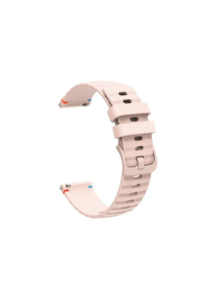 OEM Λουράκι σιλικόνης κυματιστό, με κουκκίδες, ραμμένο, για Coros Pace 3, Ροζ