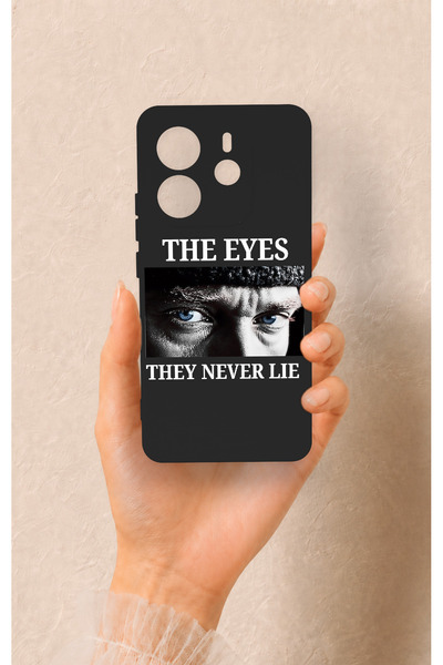 Vip Case Redmi Note 14 4G Uyumlu Atatürk Eyes Desenli Silikon Kılıf