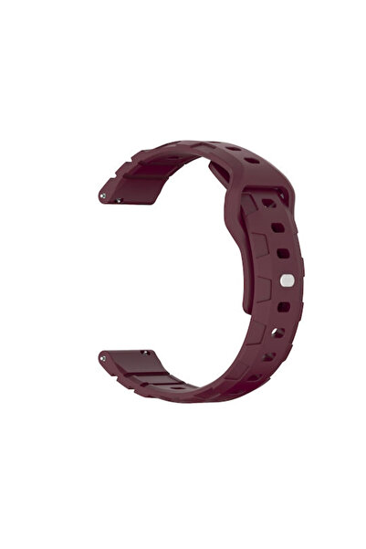 OEM Λουράκι σιλικόνης με σχέδιο Armor για Xiaomi Mi Watch, Κρασσί Κόκκινο
