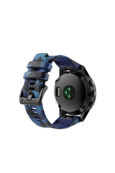 OEM 5x 3hr 5x Plus 6x 6x Pro Λουράκι Καμουφλάζ Σιλικόνης Μπλε (Fenix 3 / 5X /...