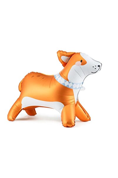 Partydeco Balon din folie Corgi în picioare, 88x70 cm, mix (FB249)