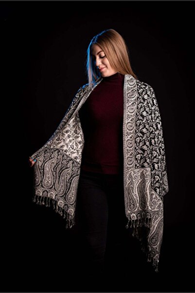 Cara INDIANCOLLECTION Esarfa Casmir reversibila Paisley oriental floral India...