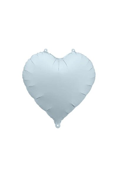 Partydeco Folie cu baloane Inimă albastru cețos, 45cm 18inch (FB9T-093)