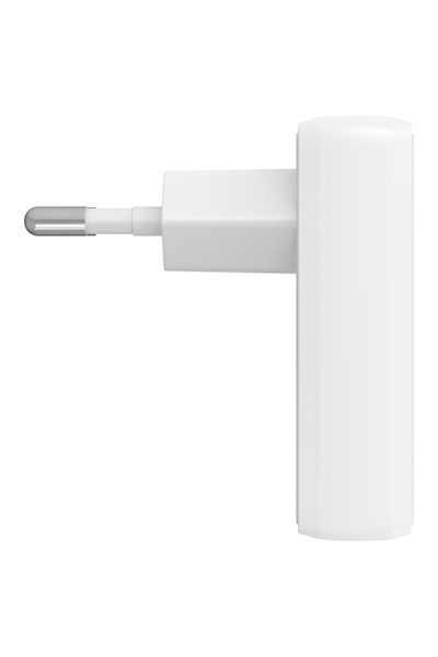 4smarts Încărcător de rețea FlatPlug Duos 20W GaN USB-C + USB-A alb