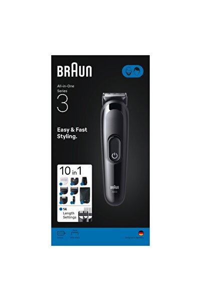Braunability Trimmer multifuncțional Braun AIO3560 Reîncărcabil 7 accesorii 5...