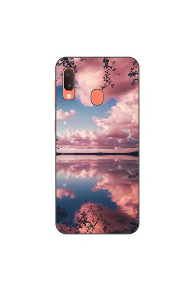 OEM Husa compatibila cu Samsung Galaxy A20e Silicon Gel Tpu Model Pink Clouds