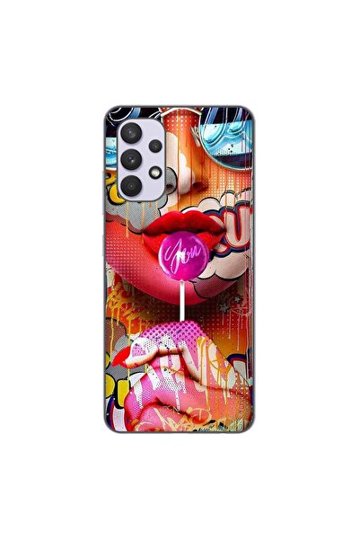 OEM Husa compatibila cu Samsung Galaxy A32 4G Silicon Gel Tpu Model Pop Art L...